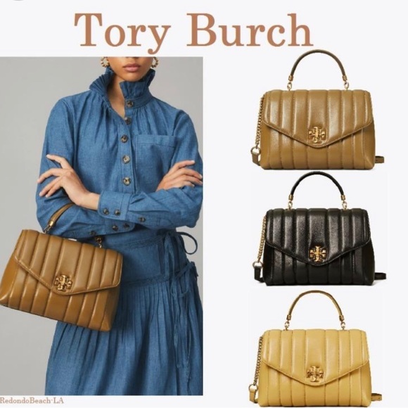 💯 Tory burch Kira quilted satchel top handle large - Picture 5 of 13